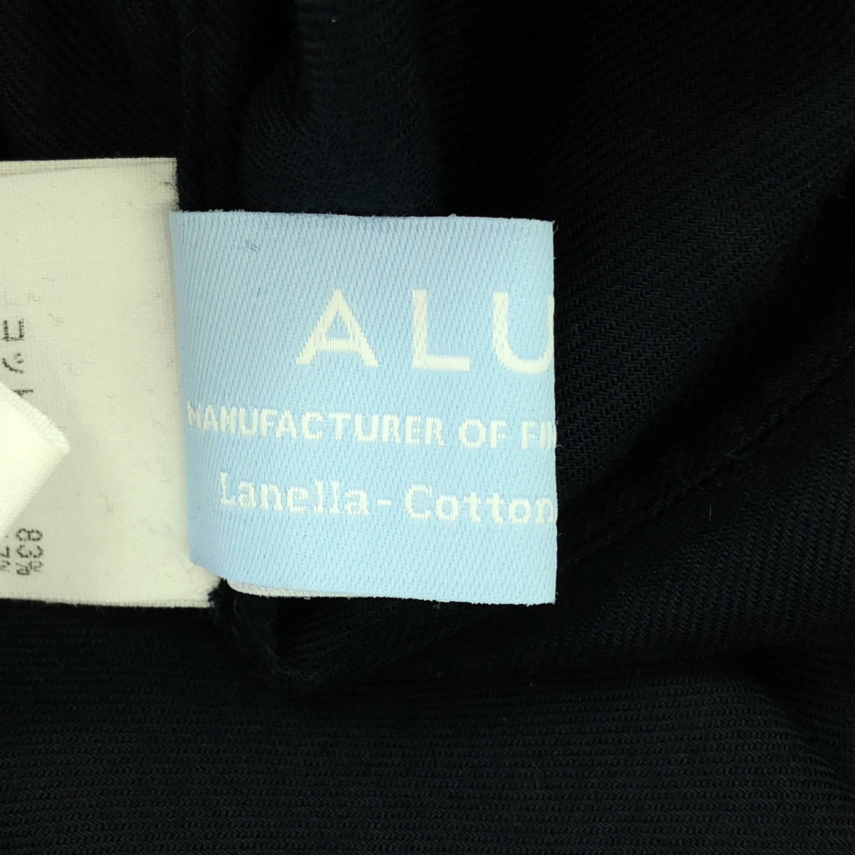 [品相良好] JUN MIKAMI | ALUMO 褶領羊毛混紡襯衫 | 海軍藍 | 女款