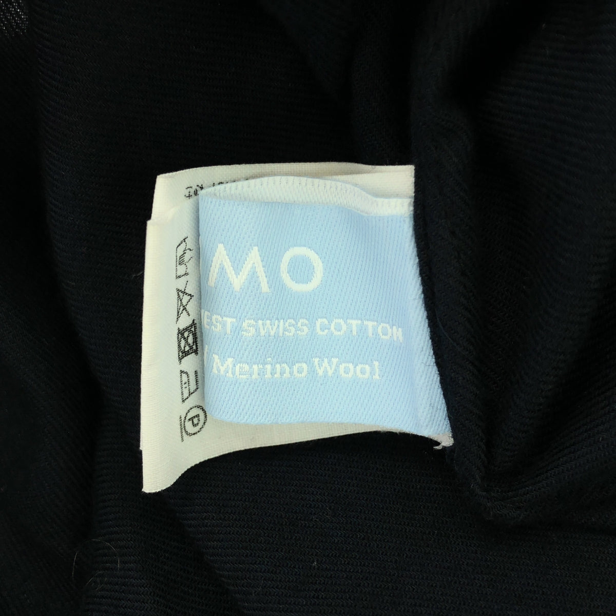 [品相良好] JUN MIKAMI | ALUMO 褶領羊毛混紡襯衫 | 海軍藍 | 女款