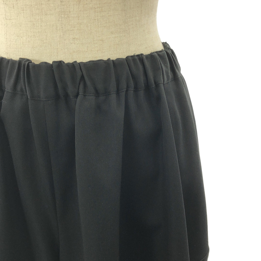 【美品】  COMME des GARCONS COMME des GARCONS / コムコム | 2018SS | 変形 立体 アシンメトリー ドローストリング バルーン スカート パンツ | XS | ブラック | レディース
