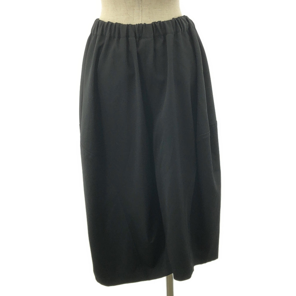 【美品】  COMME des GARCONS COMME des GARCONS / コムコム | 2018SS | 変形 立体 アシンメトリー ドローストリング バルーン スカート パンツ | XS | ブラック | レディース