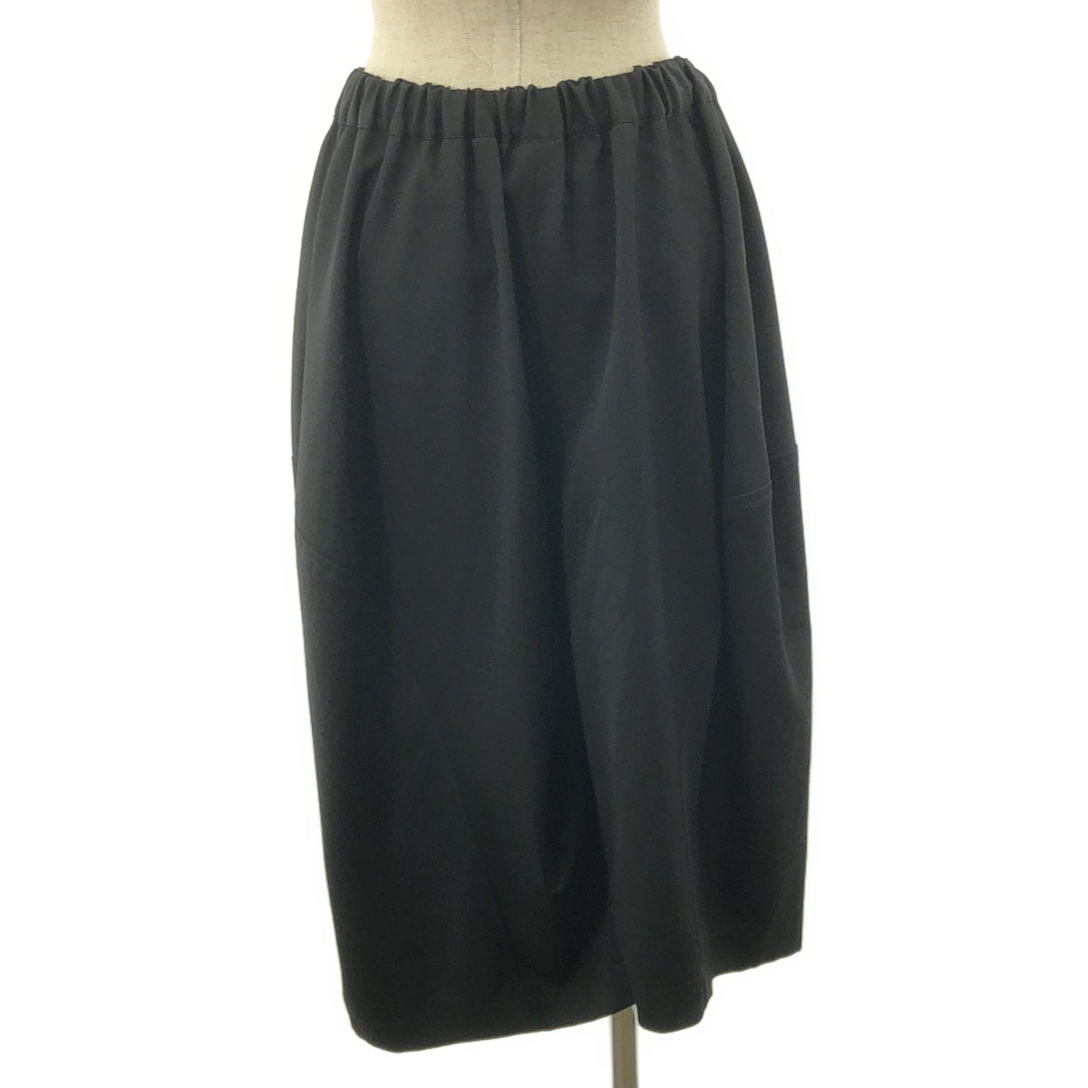 【美品】  COMME des GARCONS COMME des GARCONS / コムコム | 2018SS | 変形 立体 アシンメトリー ドローストリング バルーン スカート パンツ | XS | ブラック | レディース