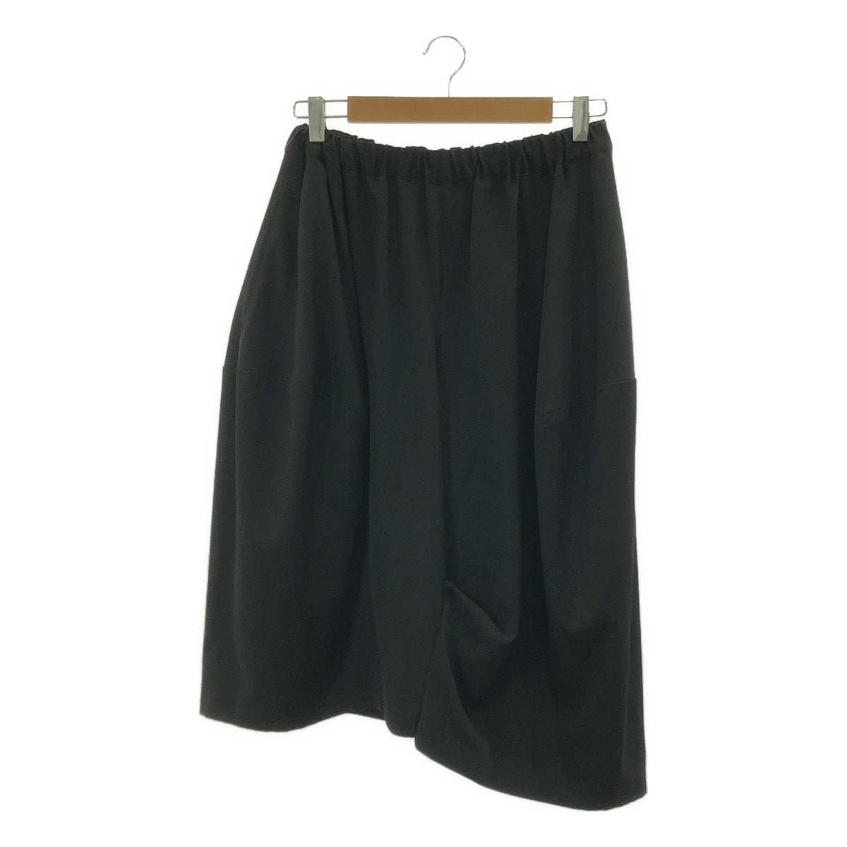 【美品】  COMME des GARCONS COMME des GARCONS / コムコム | 2018SS | 変形 立体 アシンメトリー ドローストリング バルーン スカート パンツ | XS | ブラック | レディース