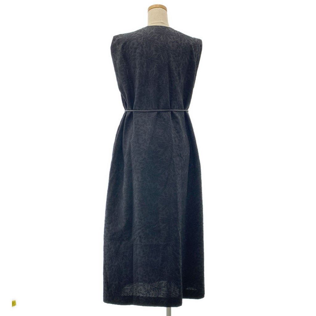 TOMORROWLAND 系列 | 2024SS | 腰帶葉刺繡鎖孔領洋裝 | 尺寸 36 | 女款