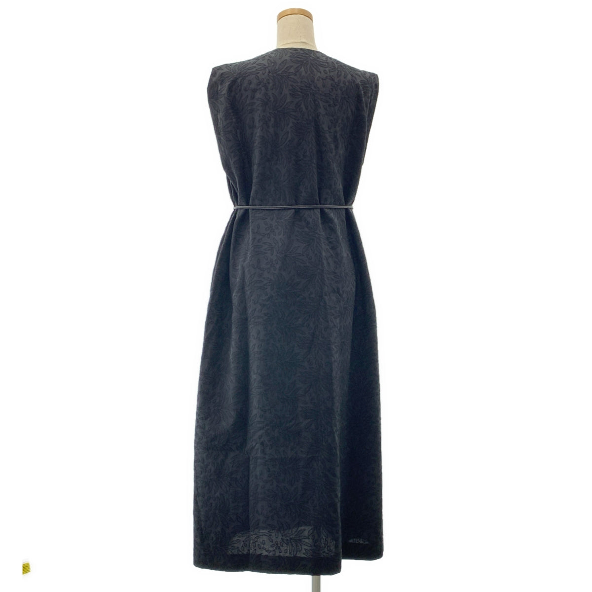 TOMORROWLAND 系列 | 2024SS | 腰帶葉刺繡鎖孔領洋裝 | 尺寸 36 | 女款