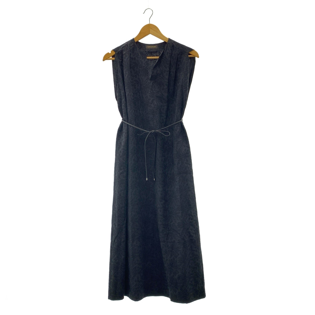 TOMORROWLAND 系列 | 2024SS | 腰帶葉刺繡鎖孔領洋裝 | 尺寸 36 | 女款