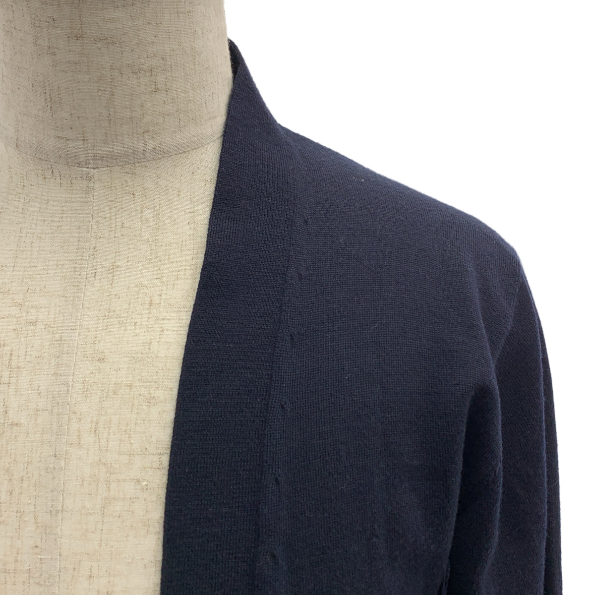 ROBERTO COLLINA / ロベルトコリーナ | ウール ボタンレス カーディガン | 46 | メンズ