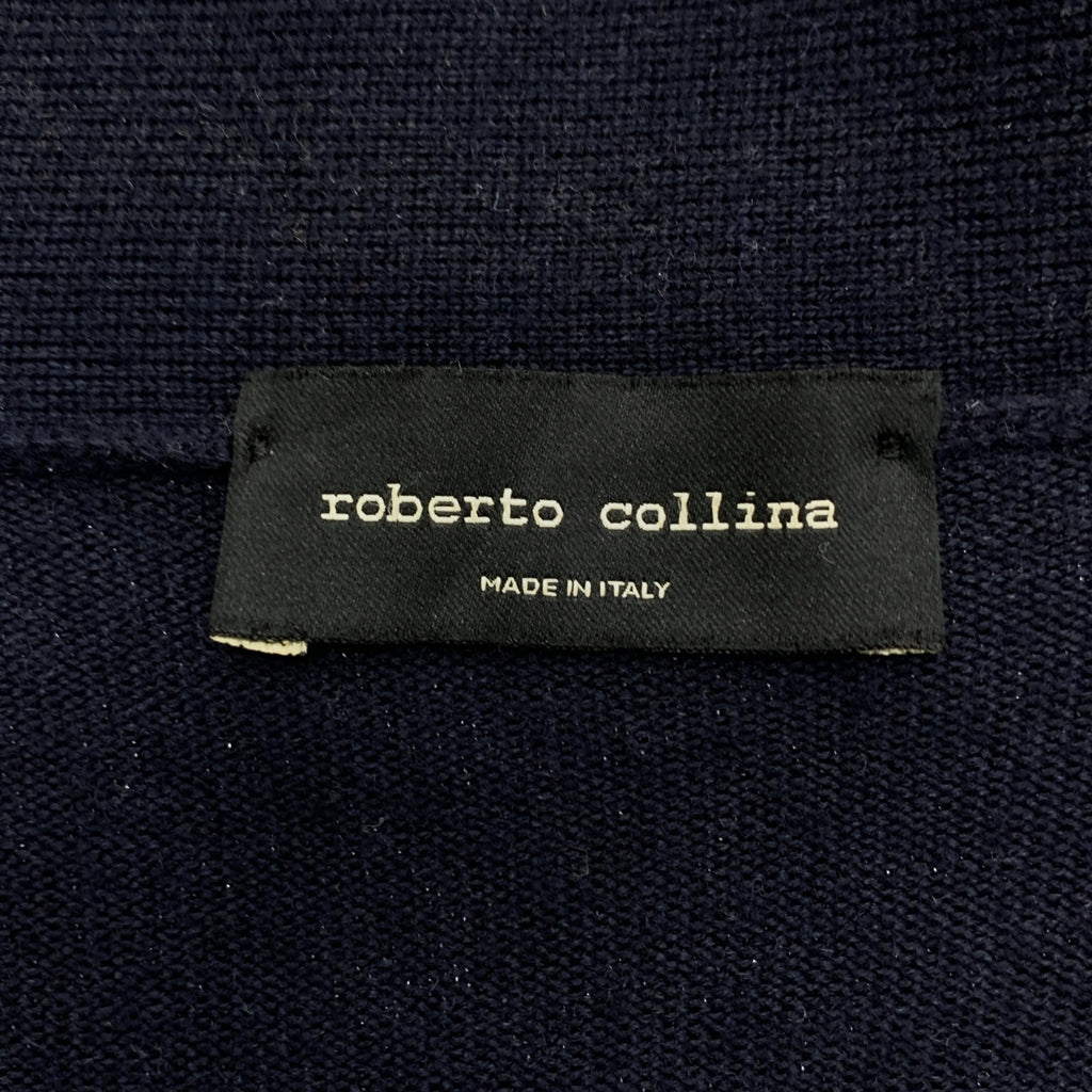 ROBERTO COLLINA | 羊毛無扣開襟衫 | 46碼 | 男士