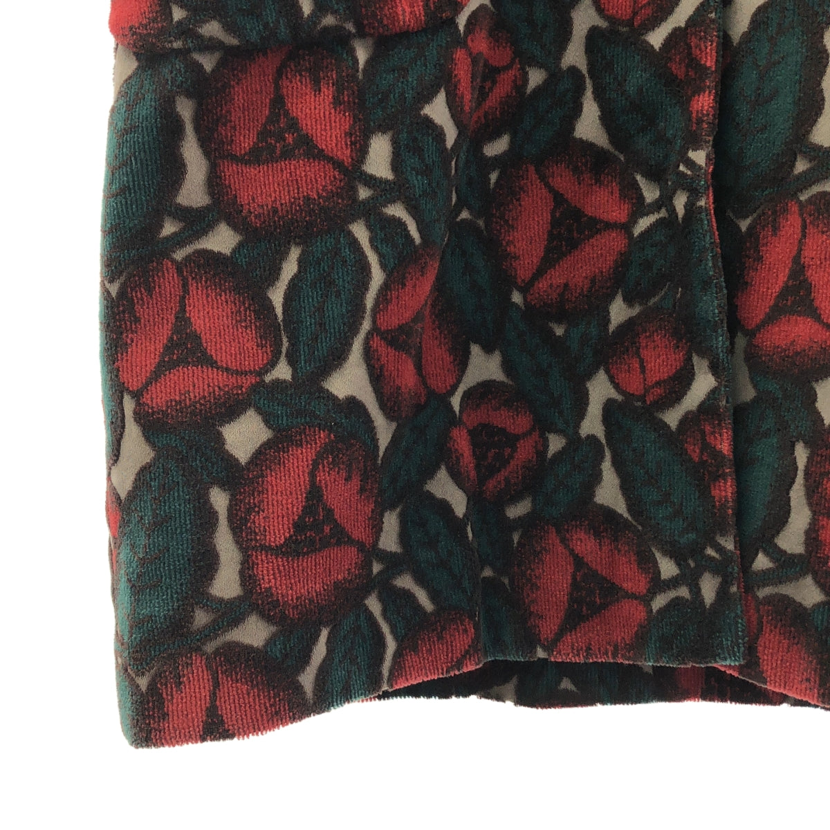 mina perhonen / ミナペルホネン | 2017AW | jardin ジャルダン / 花柄 パイル チェスターコート | 38 | レディース