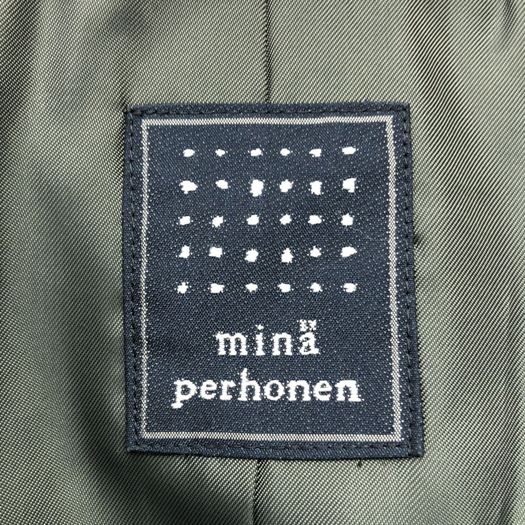 mina perhonen / ミナペルホネン | 2017AW | jardin ジャルダン / 花柄 パイル チェスターコート | 38 | レディース