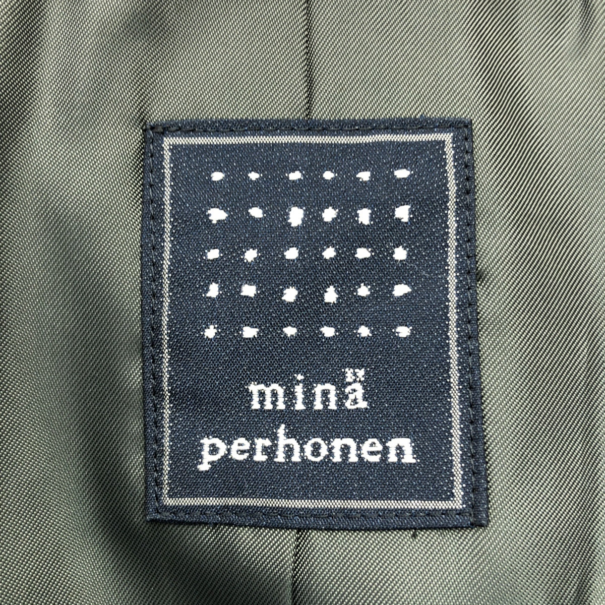 mina perhonen / ミナペルホネン | 2017AW | jardin ジャルダン / 花柄 パイル チェスターコート | 38 | レディース