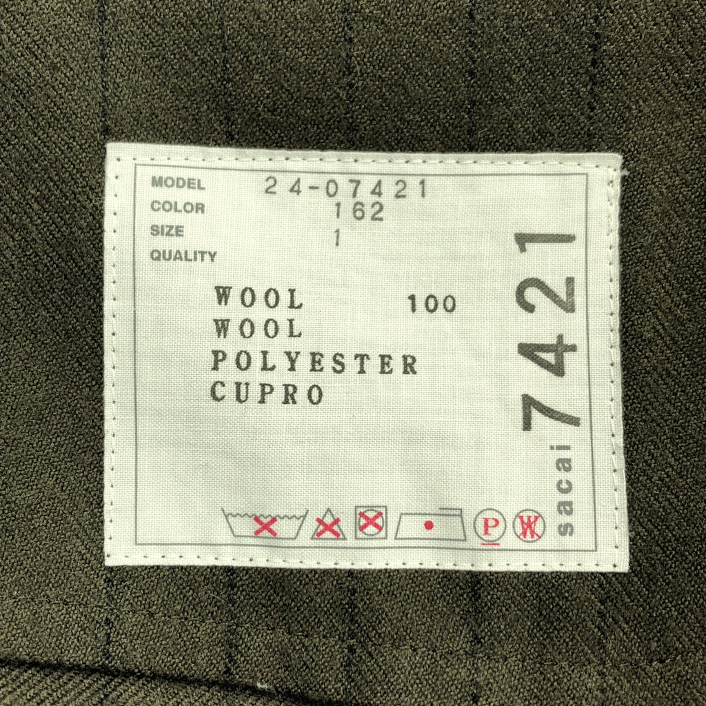 sacai | 粉筆條紋針織套頭衫 | 混紡針織套頭衫 | 1 | 女款