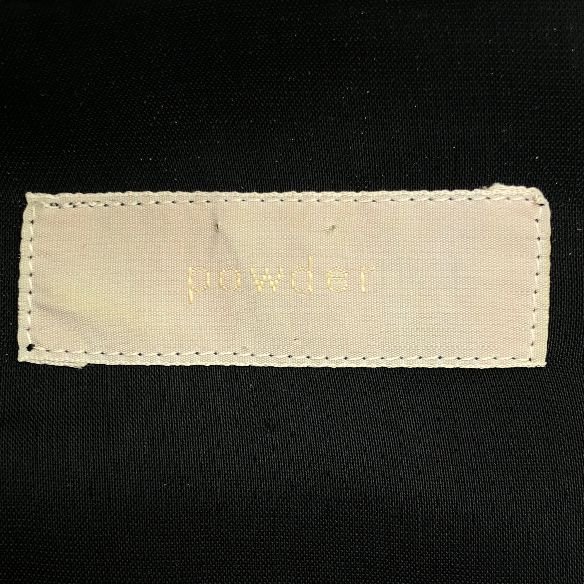 粉末 |羊毛混紡中式紐帶連身裙 | F |黑色 |女性的