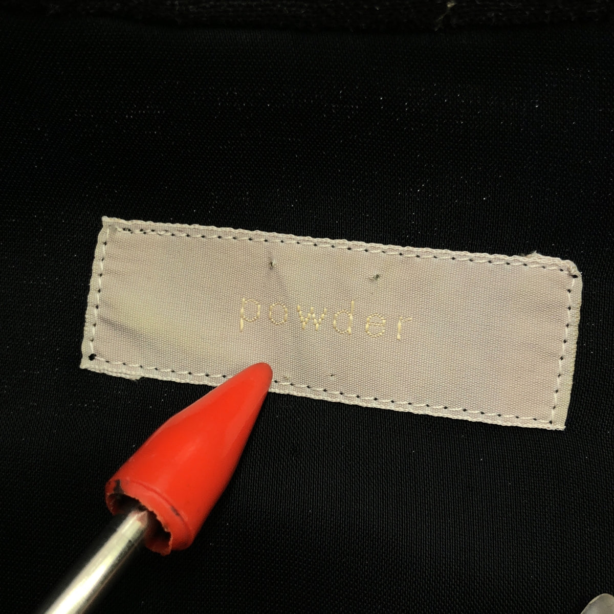 powder / パウダー | ウール混 チャイナボタン ワンピース | F | ブラック | レディース