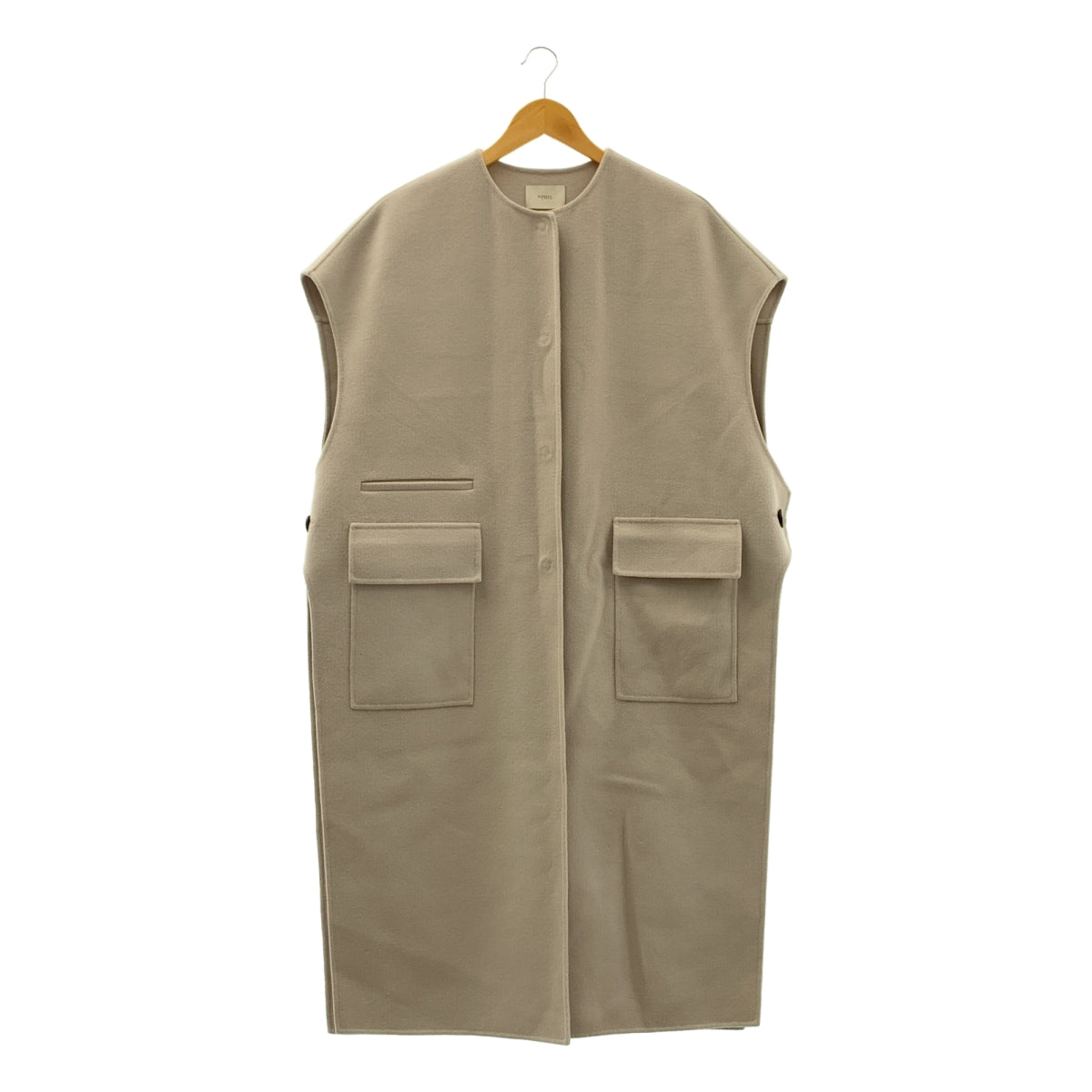 LE PHIL / 루필 | 울 로고 버튼 민소매 베스트 코트 | 0 | 여성