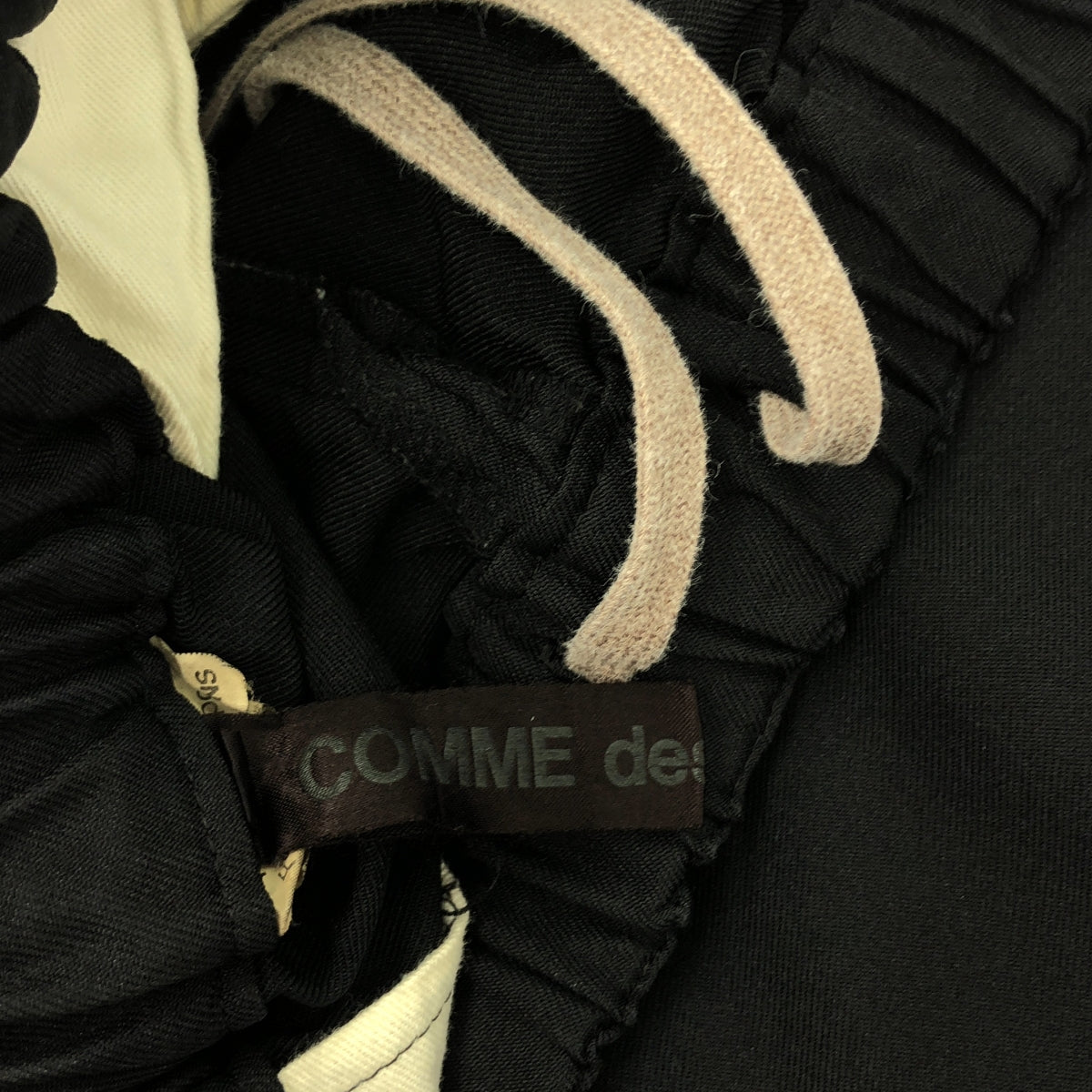 COMME des GARCONS | 2017AW | 聚酯加工馬褲休閒褲 | S | 黑色 | 女款