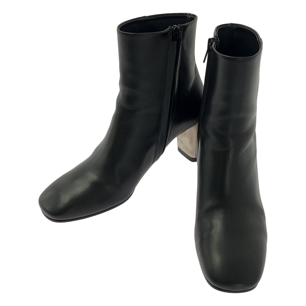 CELINE / 셀린느 | 피비기 BAMBAM 뱅뱅 메탈 힐 가죽 짧은 부츠 | 24 |