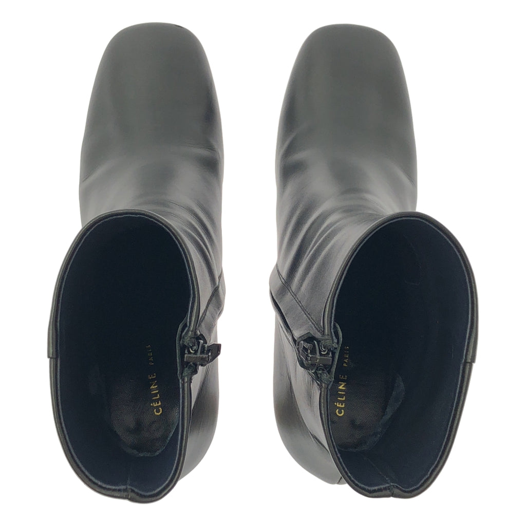 CELINE / 셀린느 | 피비기 BAMBAM 뱅뱅 메탈 힐 가죽 짧은 부츠 | 24 |