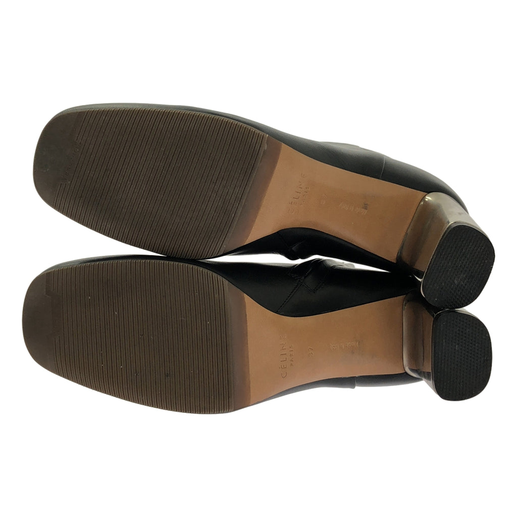 CELINE / 셀린느 | 피비기 BAMBAM 뱅뱅 메탈 힐 가죽 짧은 부츠 | 24 |