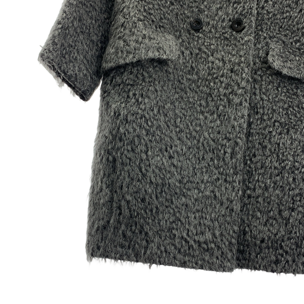 アドーア ダブルブレスト チェスターコート WEB限定】グロッシーウール ダブルブレストチェスターコート