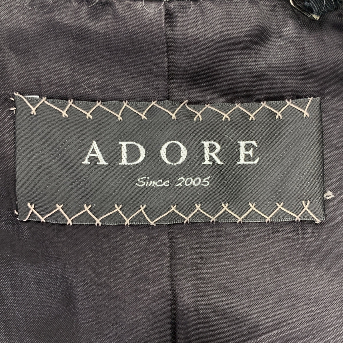 ADORE / アドーア | シャギー ダブルブレスト チェスター コート | 36 | グレー | レディース