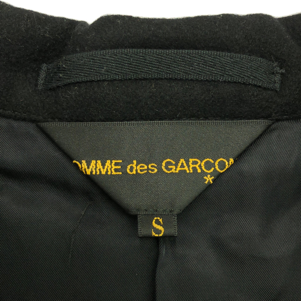 COMME des GARCONS / 컴데 갤슨 | 2011AW | 캐시미어 다른 소재 전환 롱 재킷 | S | 블랙 | 여성