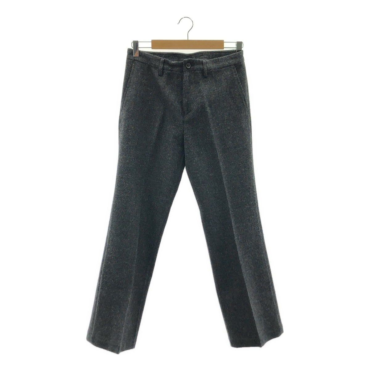 COMME des GARCONS | 經編布料2002秋冬 |羊毛微喇喇叭褲 |中號 |灰色|女性的