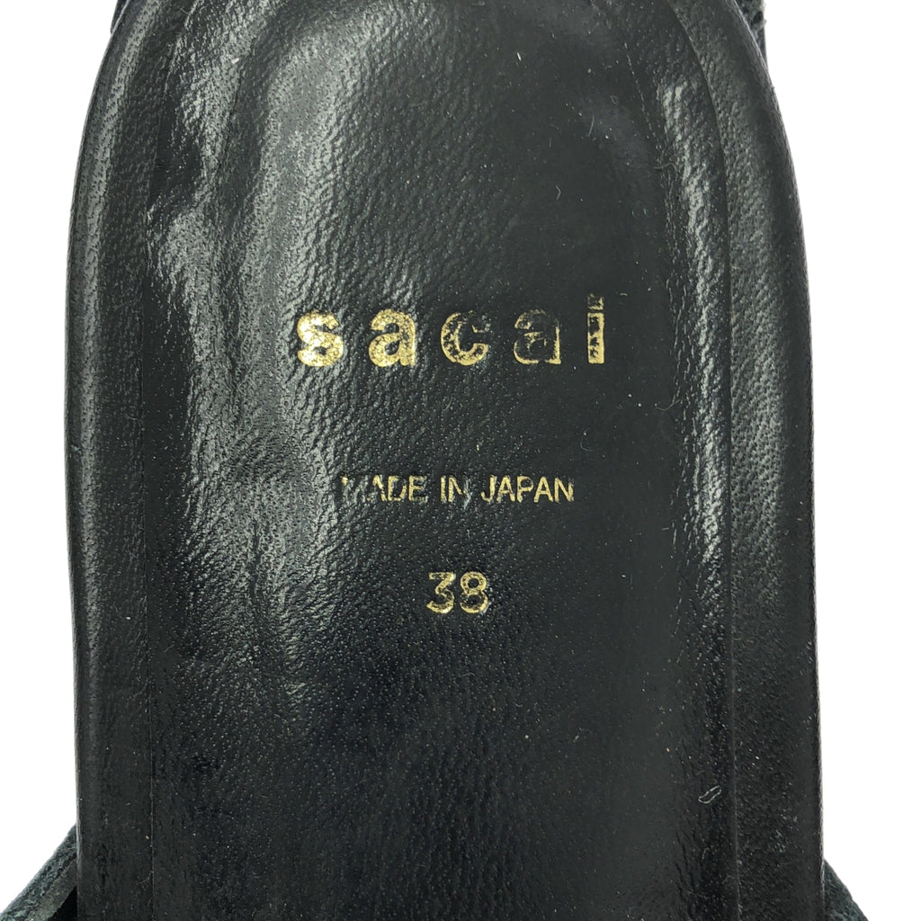 sacai / サカイ | アンクルストラップ プラットフォーム サンダル | 38 |