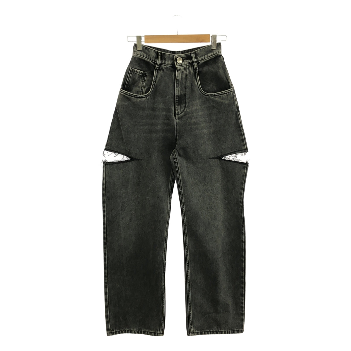 Maison Margiela | 2023AW | 斜裁細節牛仔長褲 | 尺寸 36 | 女款