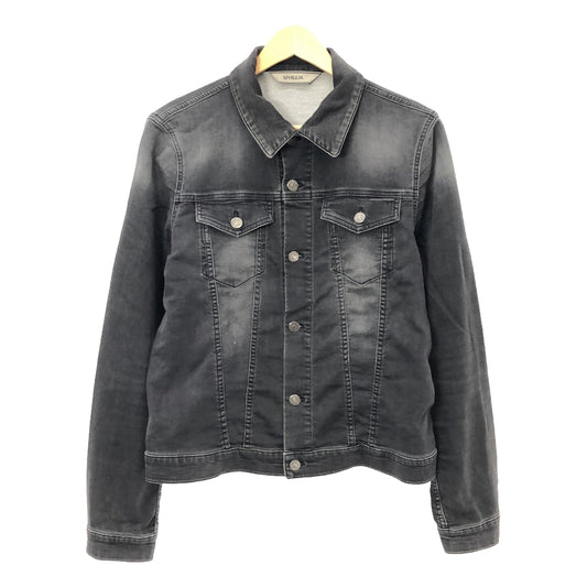 SIVIGLIA | 3rd Type Cotton Stretch Jersey Denim Jacket | S | Black | Men's