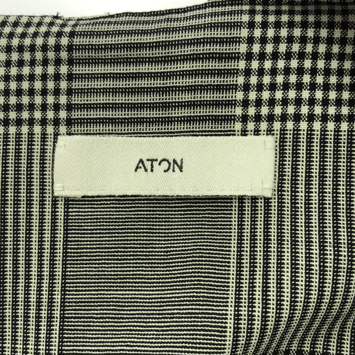 【新品】  ATON / エイトン | サロペット　ワンピース | 00 | ブラック | レディース