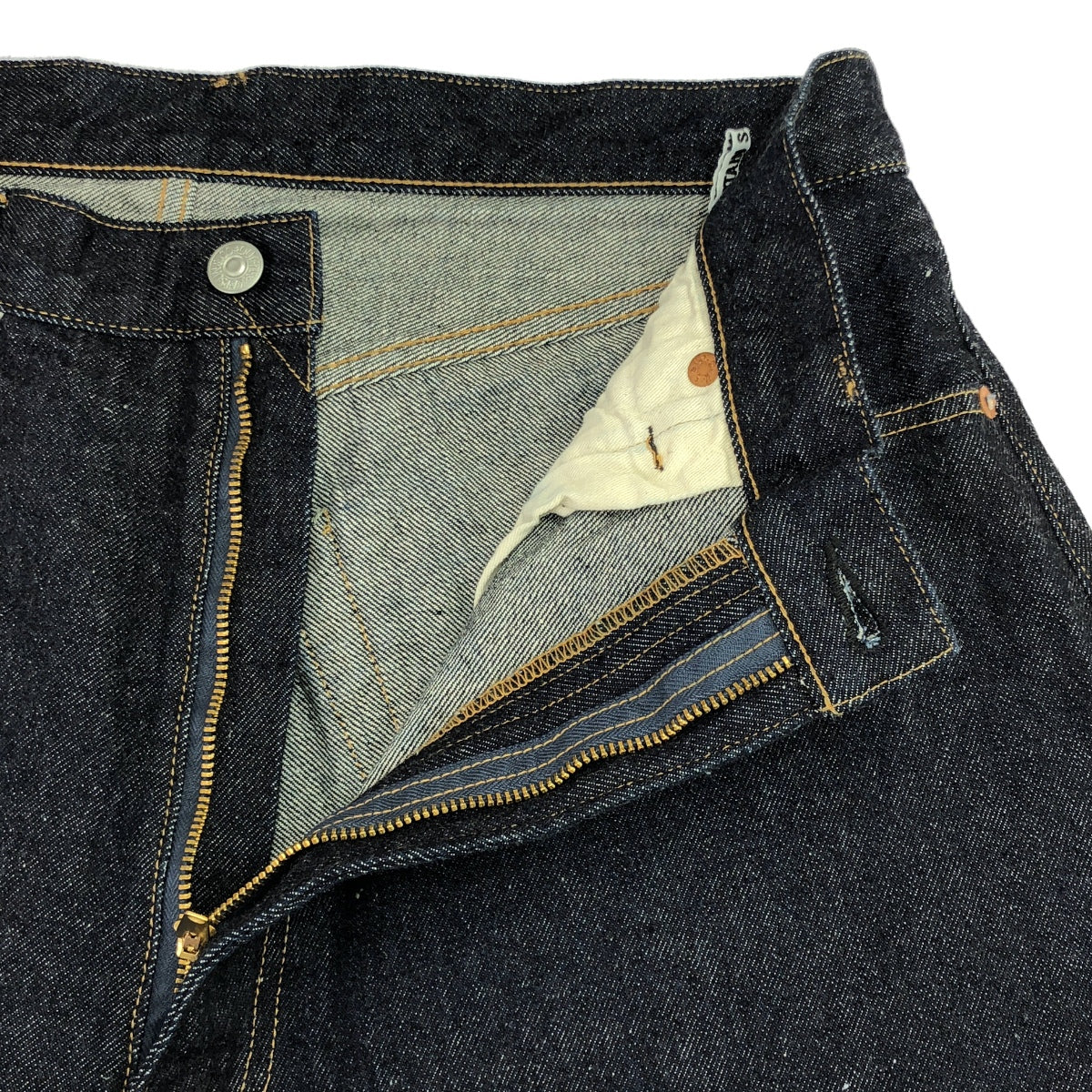 Kaptain Sunshine | 5P Zipper Front Denim Pants 13.5oz Selvedge Denim Pants | 34 | Men's