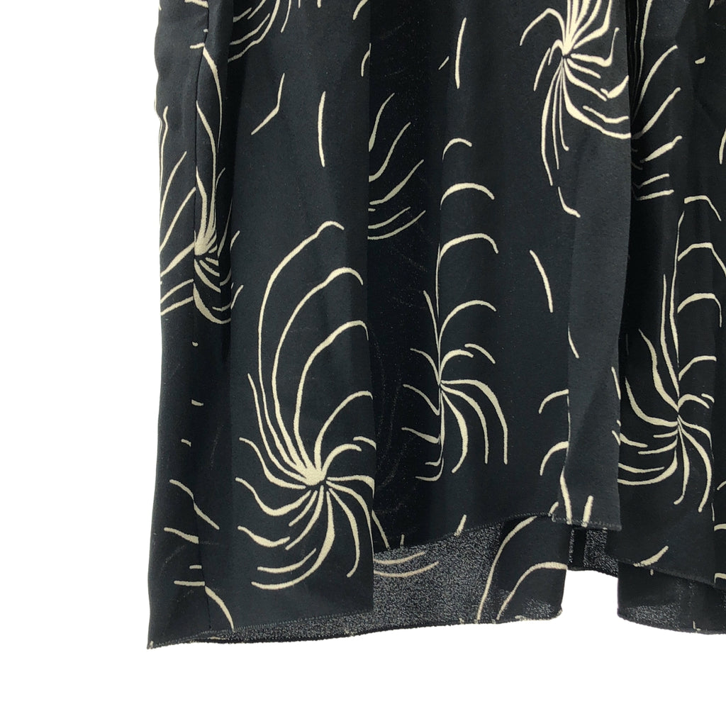 PRADA | 全身印花褶皺洋裝 | 42號 | 黑色 | 女款