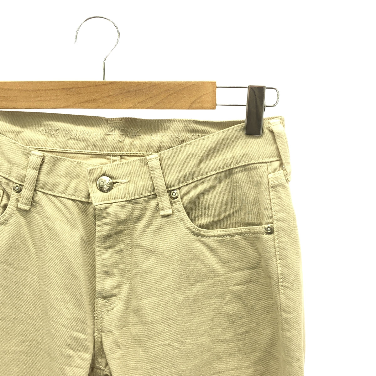 45r / フォーティファイブアール | 後染めデニムのコイン5（再び）デニムパンツ | 27 | ベージュ | レディース