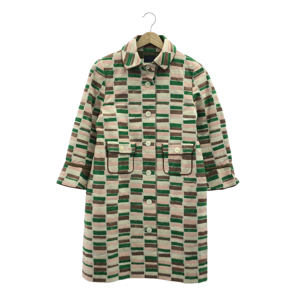 【美品】  mina perhonen / ミナペルホネン | 2008SS | lake レイク / 刺しゅう スプリングコート | 36 | マルチカラー | レディース