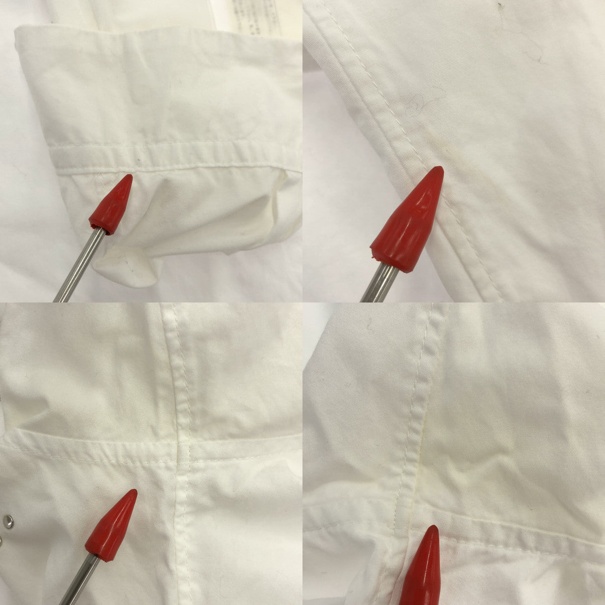 noir kei ninomiya / ノワールケイニノミヤ | 2016SS | スタッズ コットン ロングスリーブシャツ | S | ホワイト | レディース