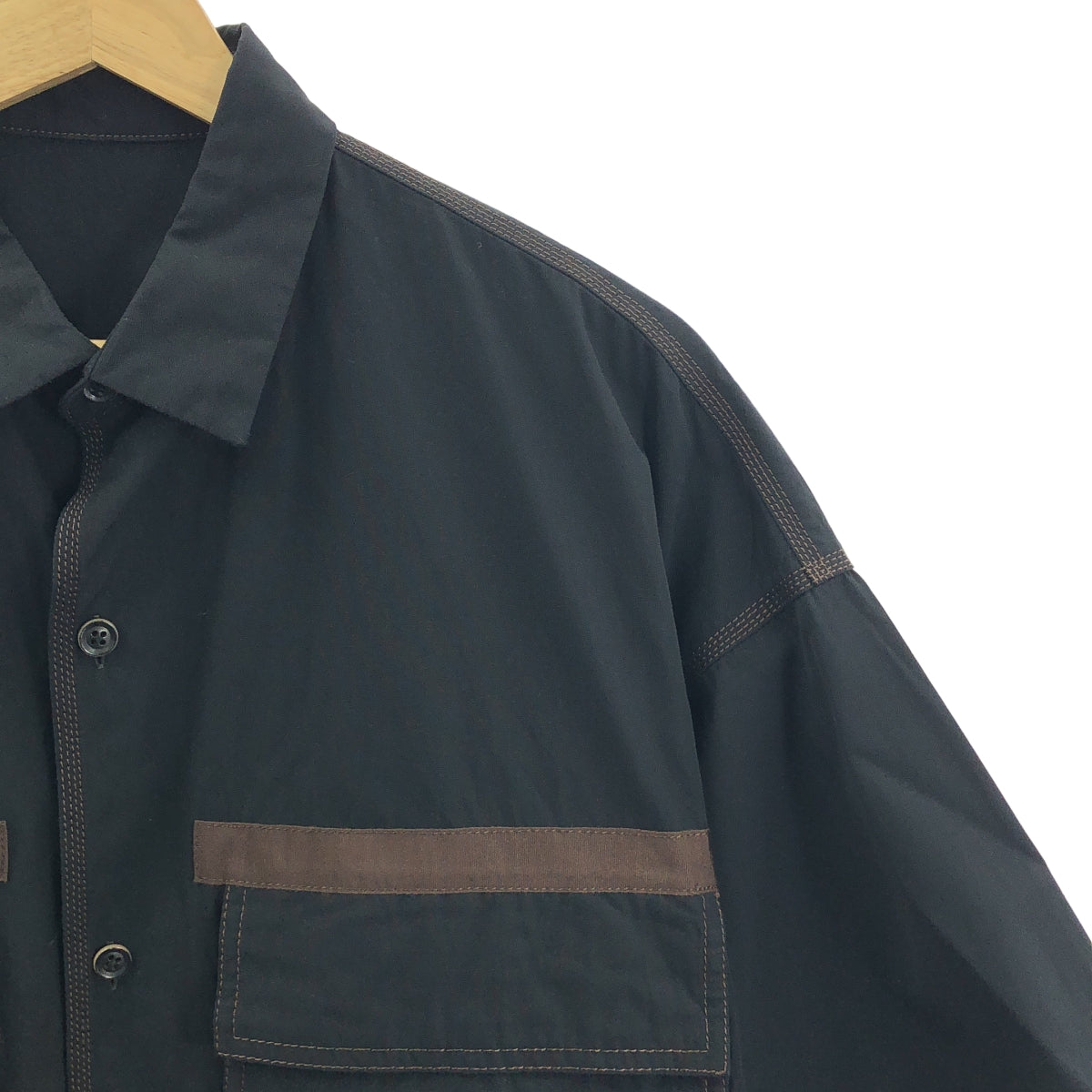 TOMORROWLAND / トゥモローランド | コットン ショートスリーブ ビッグシャツ | XS |