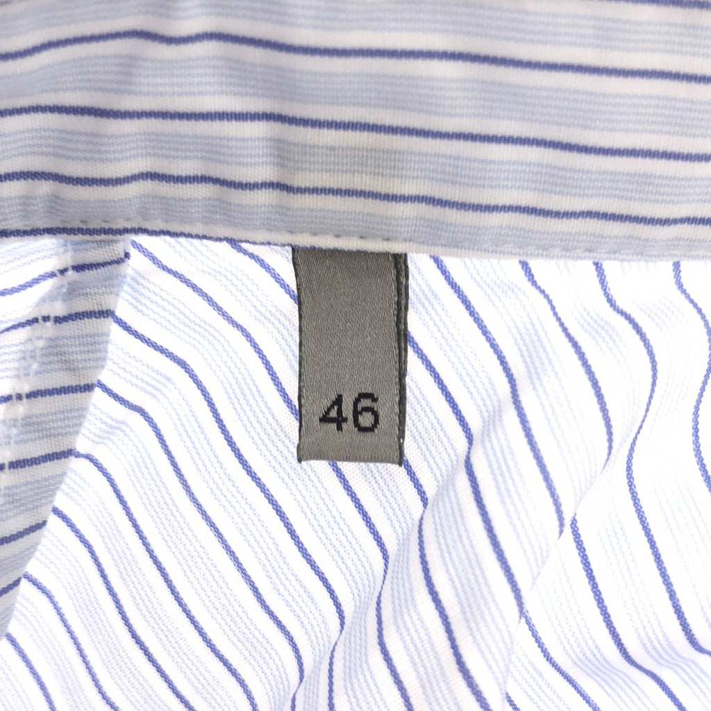 【美品】  Dior / ディオール | 2023SS | ロゴ刺しゅう ストライププルオーバーシャツ | 46 | ブルー | メンズ