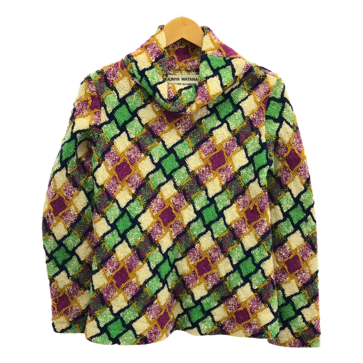 JUNYA WATANABE COMME des GARCONS / 渡邊淳也 |估價 90 年代至 00 年代菱形花呢高領套頭衫 |