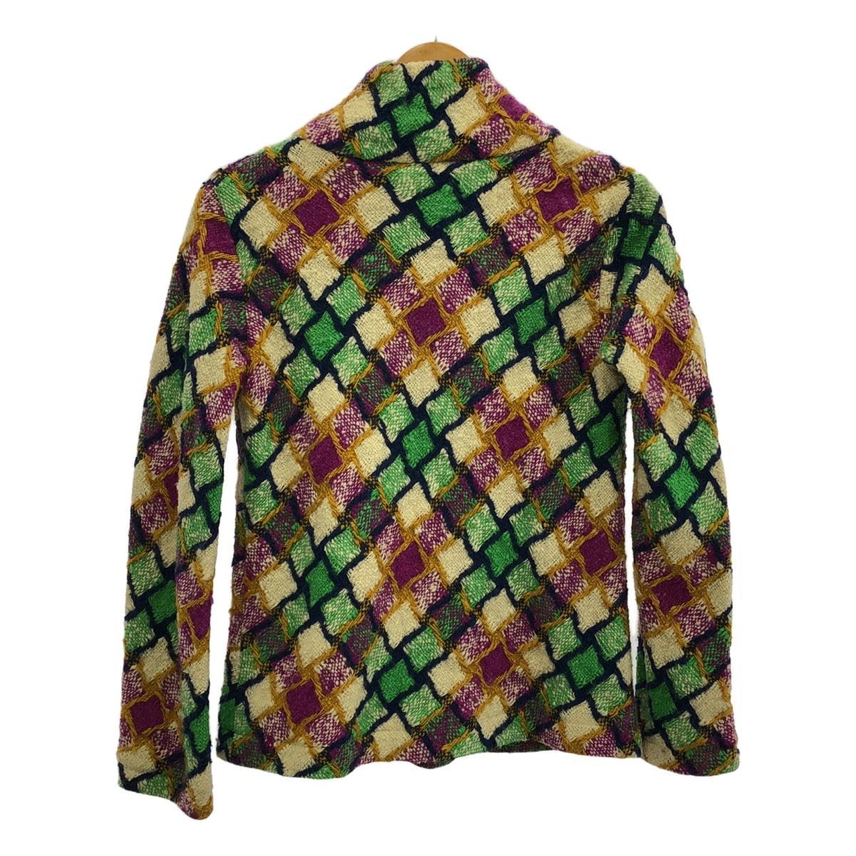 JUNYA WATANABE COMME des GARCONS / 준야와타나베 | 추정 90-00s 아가일 트위드 하이넥 풀오버 | 멀티 컬러 | 여성