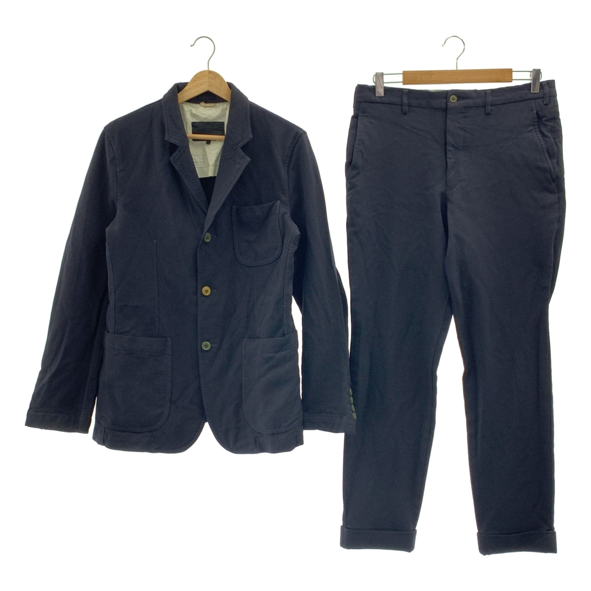 COMME des GARÇONS HOMME DEUX | 2015 秋冬系列 | 聚酯成衣染色三件套修身外套與長褲套裝 | M 碼 |