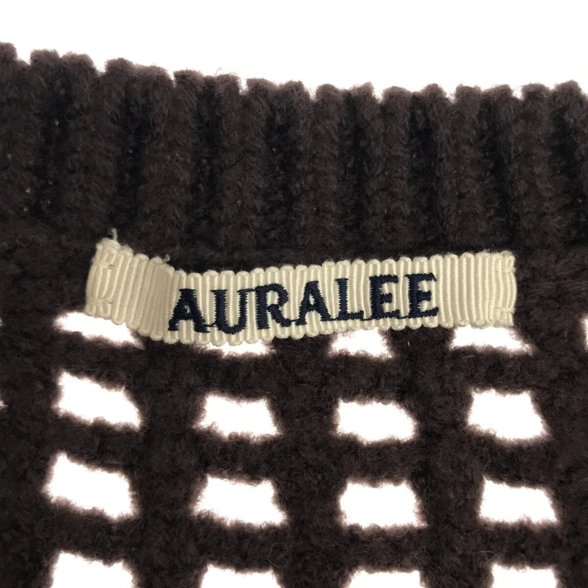 AURALEE / オーラリー | 2022AW | IENA取扱い WOOL FELT YARN MESH ニット | 1 | レディース