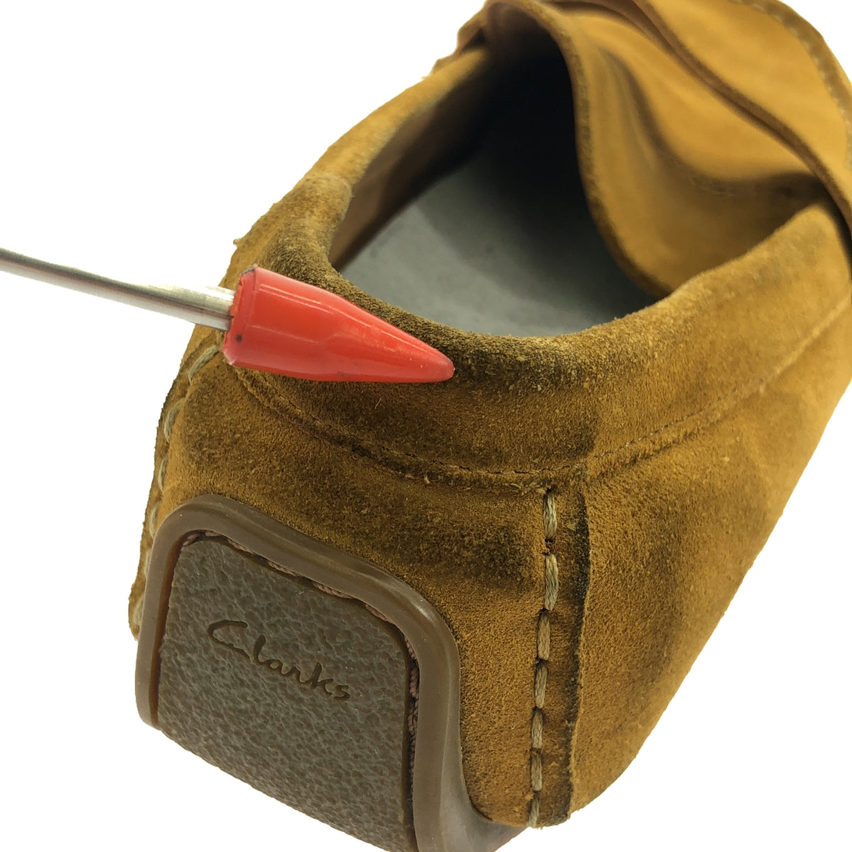 clarks / Clarks |絨面革樂福鞋 | 26 |布朗 |男士