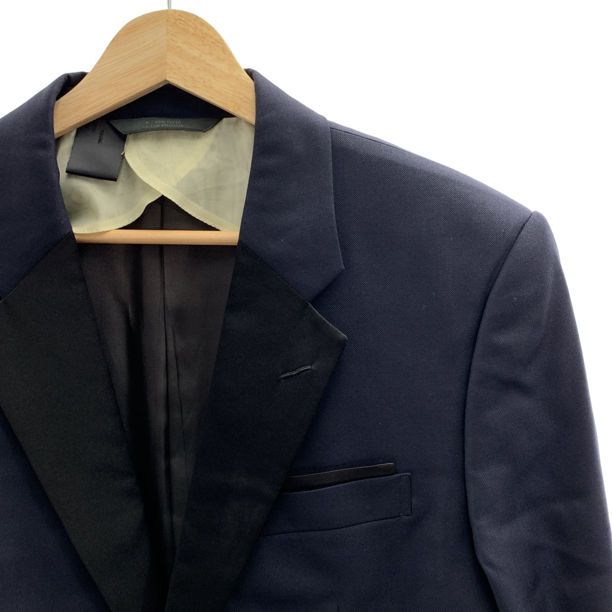 [狀況極佳] N.HOOLYWOOD | 2B 訂製外套與側條紋休閒褲及長褲套裝 | 尺寸 40 | 深海軍藍/黑色 | 男款