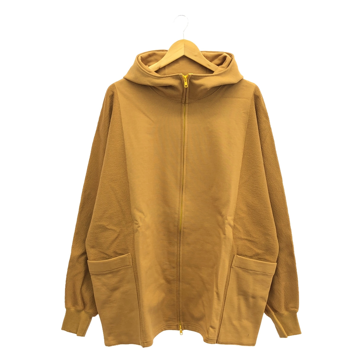 [New] prasthana / Prasthana | reverse dolman sleeve zip parka | M | Mustard | Men's