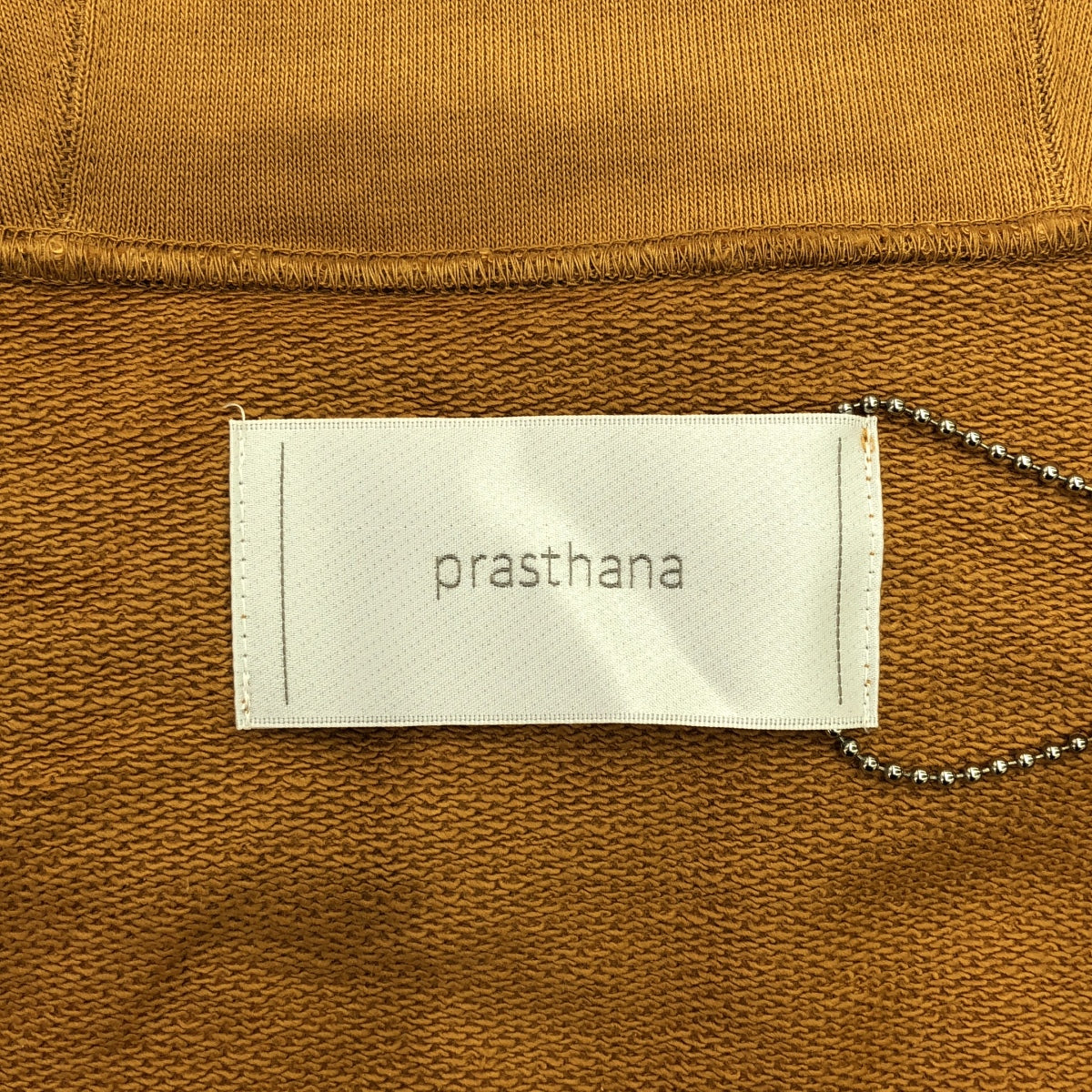 【新品】  prasthana / プラスターナ | reverse dolman sleeve zip parka ジップパーカー | M | マスタード | メンズ