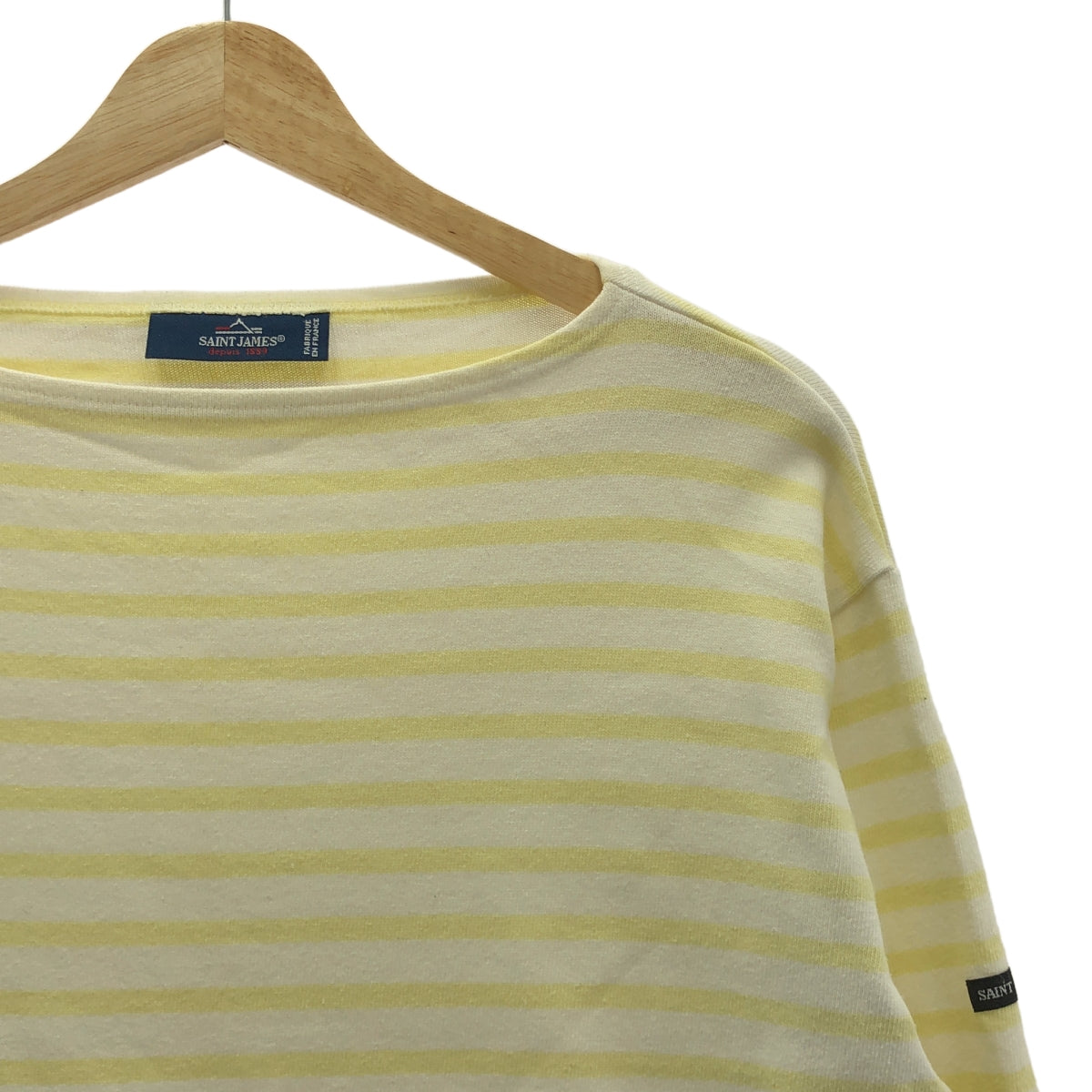 SAINT JAMES / Saint James | OUESSANT BORDER Wesson Boat Neck Border Cut and Sew | L | Men's