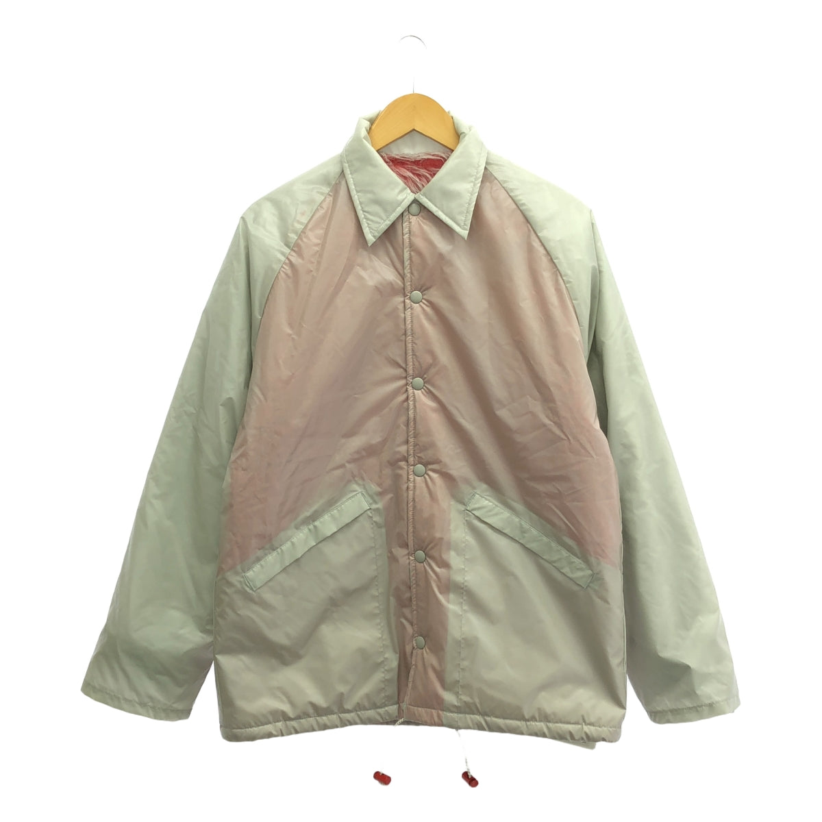 【美品】  FUMIKA UCHIDA / フミカウチダ | BOA LINER REVERSIBLE COACHES JACKET コーチジャケット | 38 | ピンク/グレー | レディース