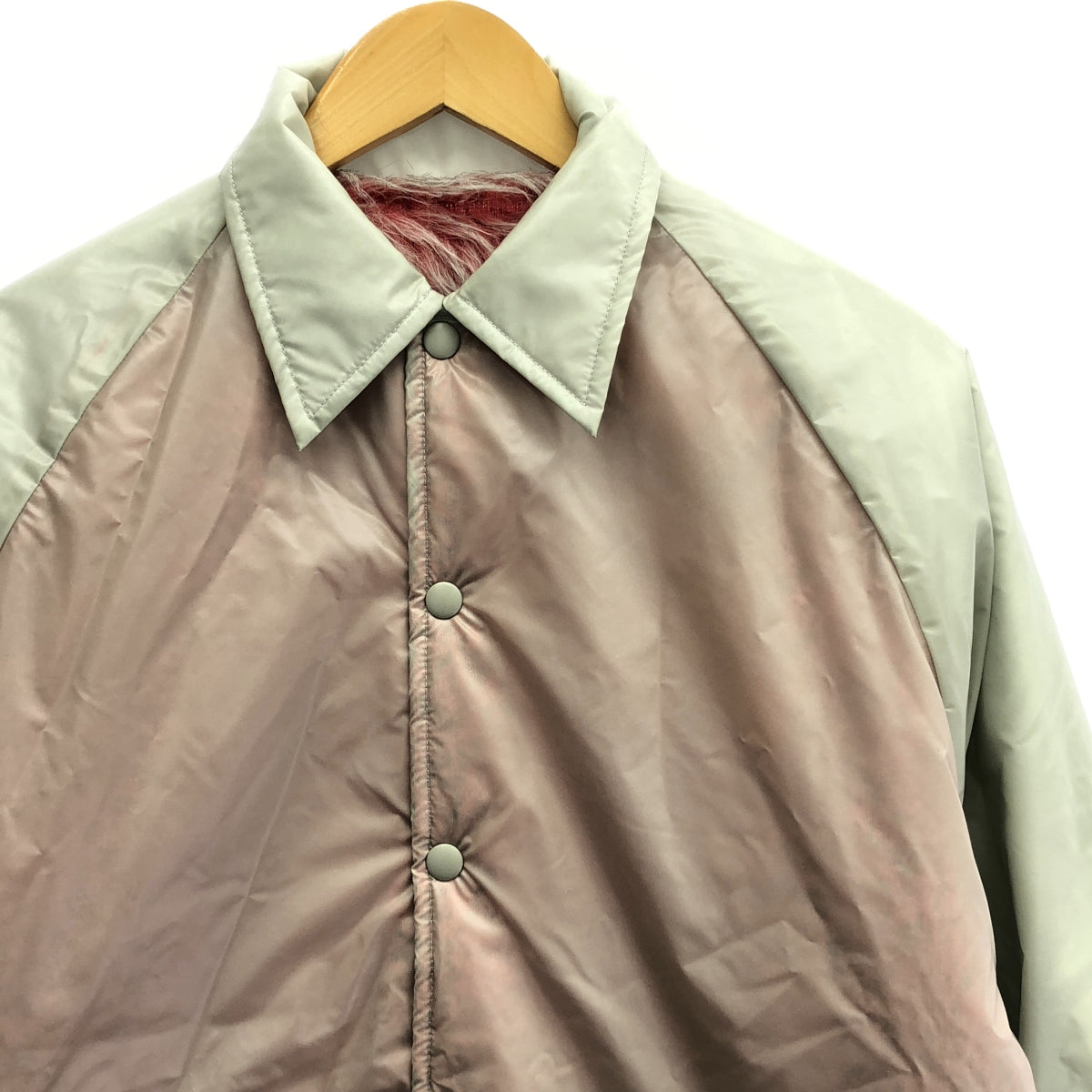 [品相良好] FUMIKA UCHIDA | BOA LINER 雙面教練夾克 | 38 | 粉紅色/灰色 | 女款