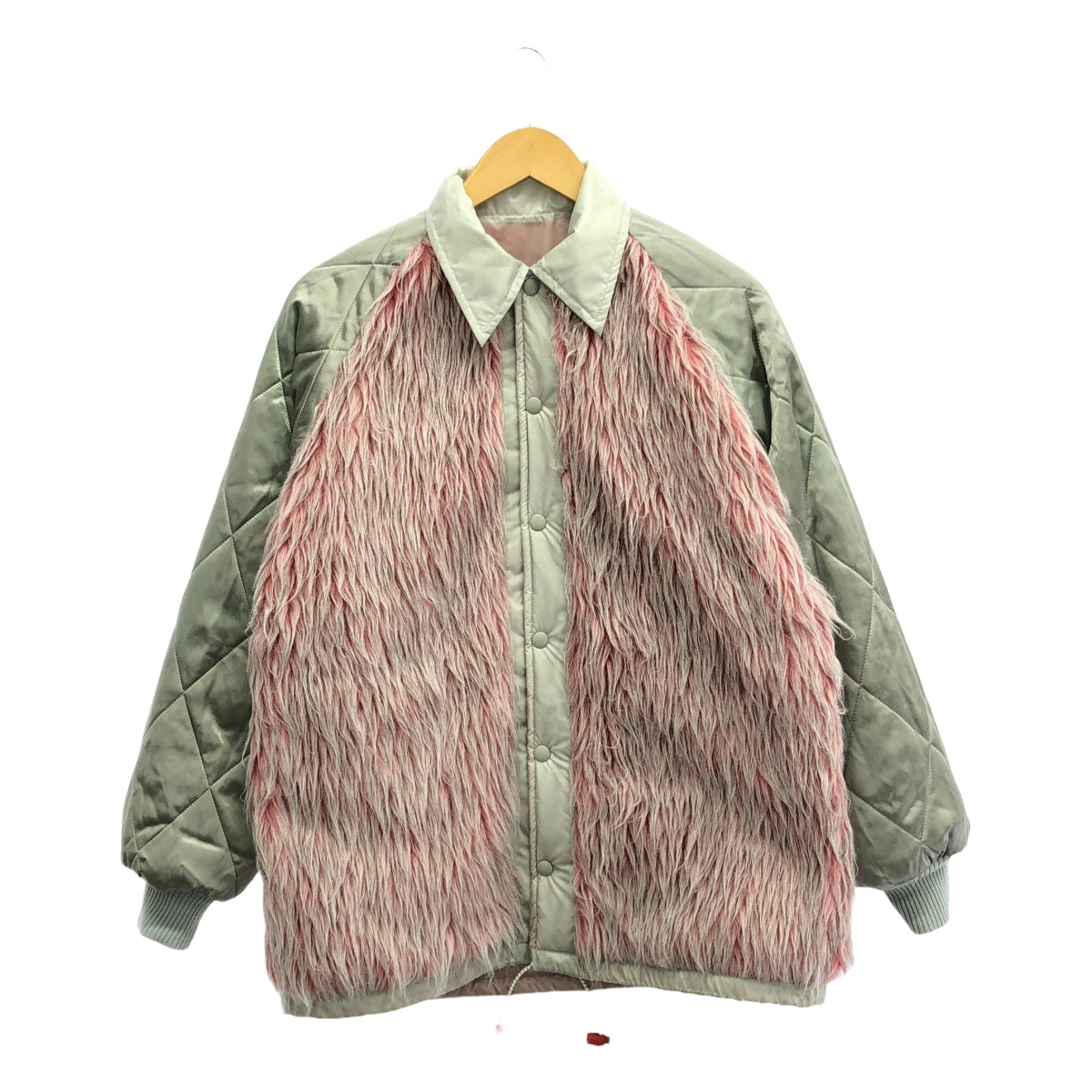 [品相良好] FUMIKA UCHIDA | BOA LINER 雙面教練夾克 | 38 | 粉紅色/灰色 | 女款