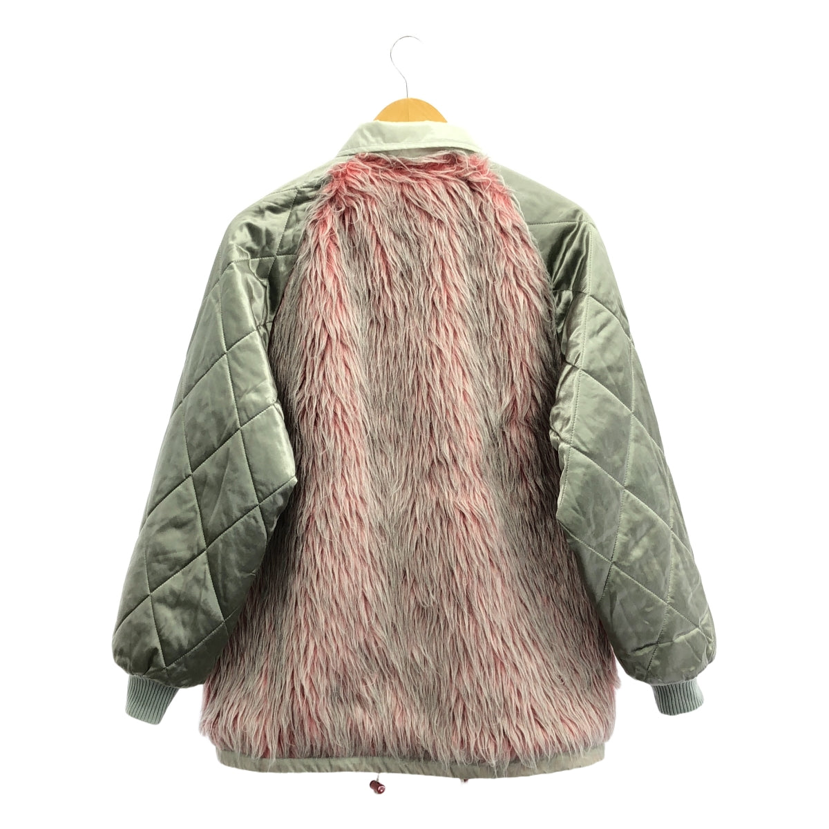 【美品】  FUMIKA UCHIDA / フミカウチダ | BOA LINER REVERSIBLE COACHES JACKET コーチジャケット | 38 | ピンク/グレー | レディース